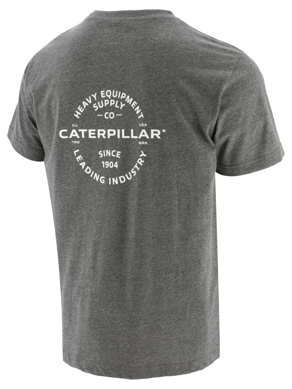 'Caterpillar' Men's Industry Leader Pocket T-Shirt - Dark Heather Gray 4 'Caterpillar' Men's Industry Leader Pocket T-Shirt - Dark Heather Gray - Image 2