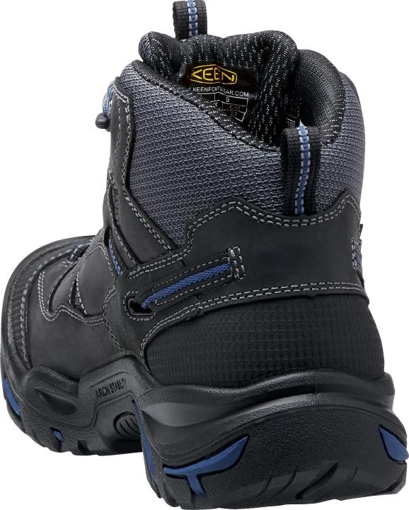 'Keen Utility' Men's Braddock Mid EH WP Soft Toe - Black / Grey / Blue 6 'Keen Utility' Men's Braddock Mid EH WP Soft Toe - Black / Grey / Blue - Image 4