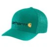 'Carhartt' Men's Rugged Flex Fitted Canvas Mesh-Back Logo Graphic Cap - Cadmium Green -Outdoor Clothing Store 105353 L06 MF22 e 1024x1024@2x