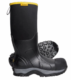 'Reed' Men's 16" Glacier Neoprene Insulated Comp Toe - Black