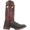 'Laredo' Men's Isaac Western Square Toe - Black / Distressed Maroon -Outdoor Clothing Store 7965 2 1024x1024@2x