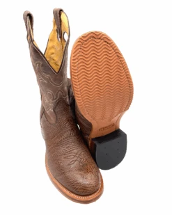 'Boulet' Men's 12" Roper Western Round Toe - Shoulder Noce Taurus / Organza Brown -Outdoor Clothing Store 82095 1024x1024@2x