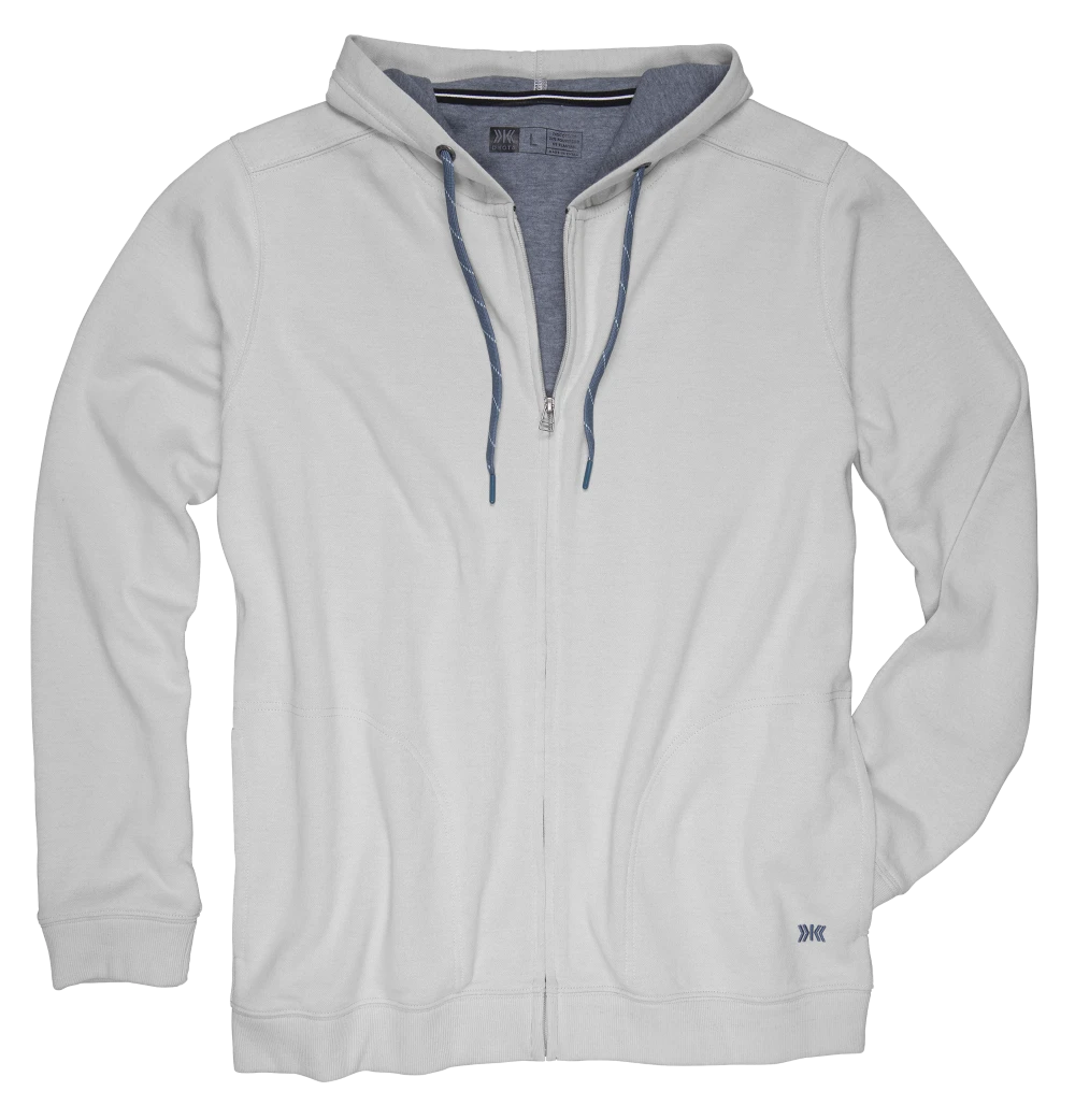'Dakota Grizzly' Men's Rory Full Zip Hoodie - Drizzle 3 'Dakota Grizzly' Men's Rory Full Zip Hoodie - Drizzle