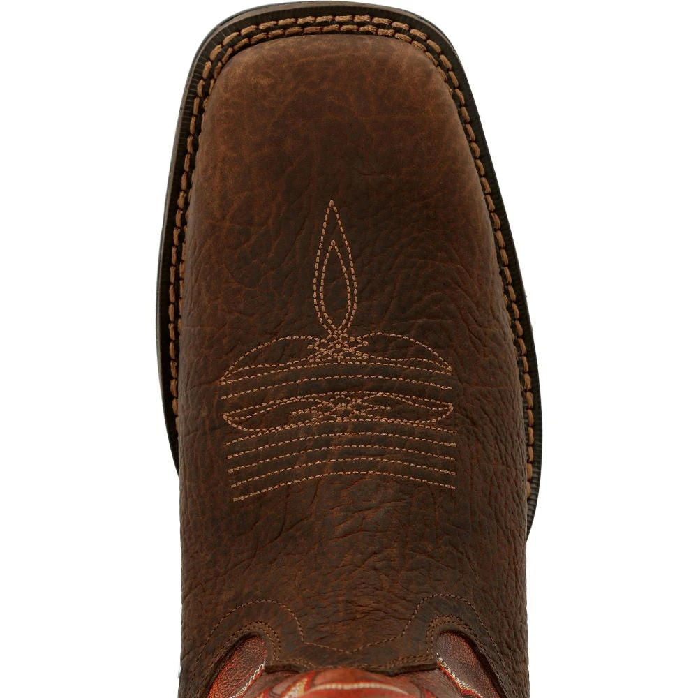 'Durango' Men's 12" REBEL Western Square Toe - CIMARRON BROWN 4 'Durango' Men's 12" REBEL Western Square Toe - CIMARRON BROWN - Image 2