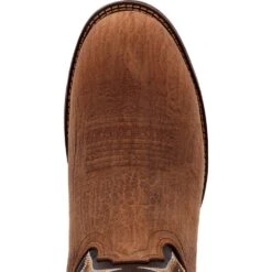 'Durango' Men's 12" Rebel Western Round Toe - Oak Bark / Midnight -Outdoor Clothing Store DDB0428 birdseye 1024x1024@2x