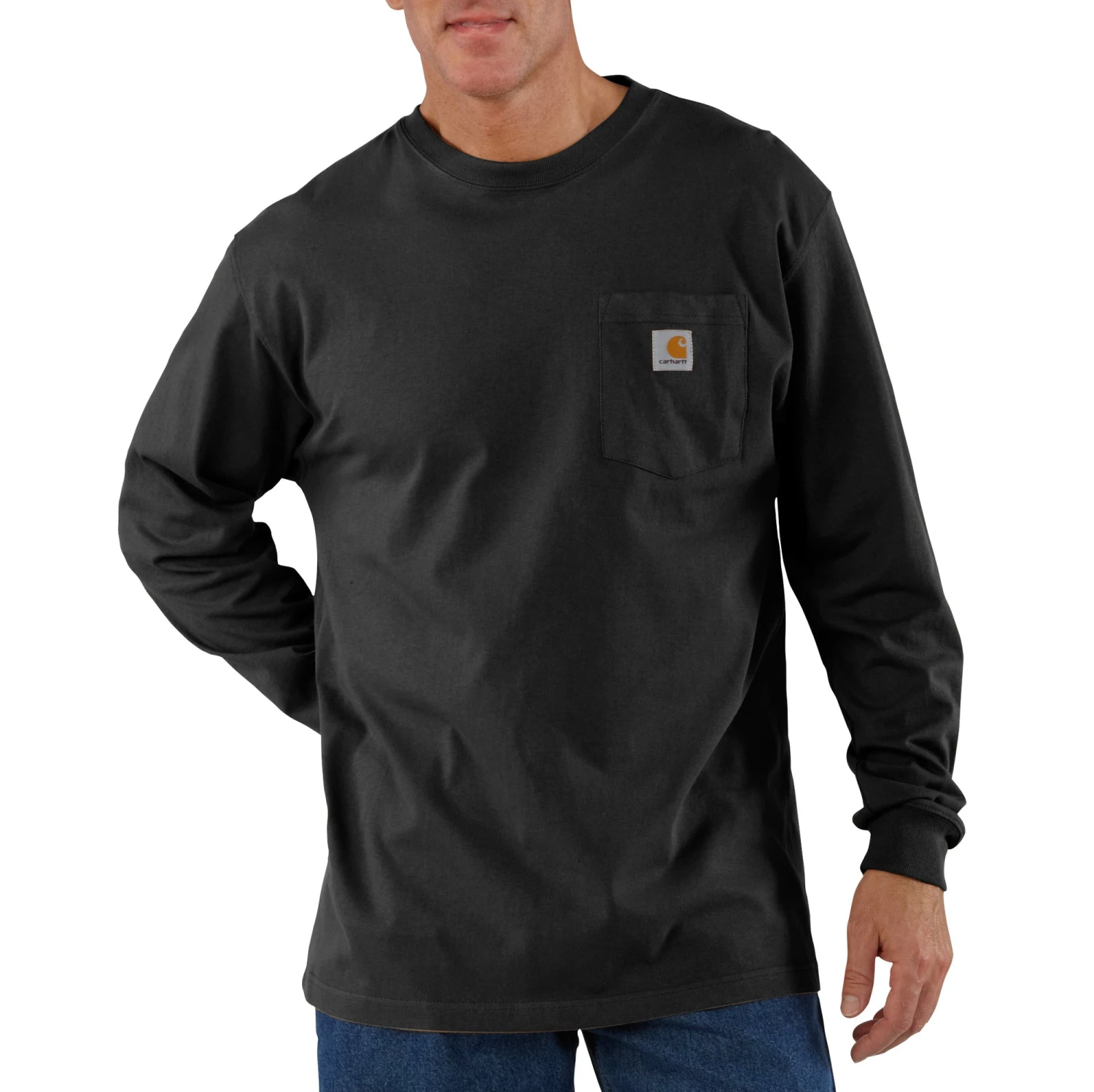 'Carhartt' Men's Heavyweight Pocket T-Shirt - Black 3 'Carhartt' Men's Heavyweight Pocket T-Shirt - Black