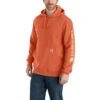 'Carhartt' Men's Midweight Logo Sleeve Hoodie - Desert Orange Heather -Outdoor Clothing Store K288 Q38 MF22 b 1024x1024@2x