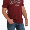 'Cinch' Men's Cinch Jeans Western Apparel Tee - Heather Burgundy -Outdoor Clothing Store MTT1690552 2 1024x1024@2x