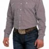 'Cinch' Men's Geo Print Classic Fit Button Down - Purple -Outdoor Clothing Store MTW1105482 2 1024x1024@2x