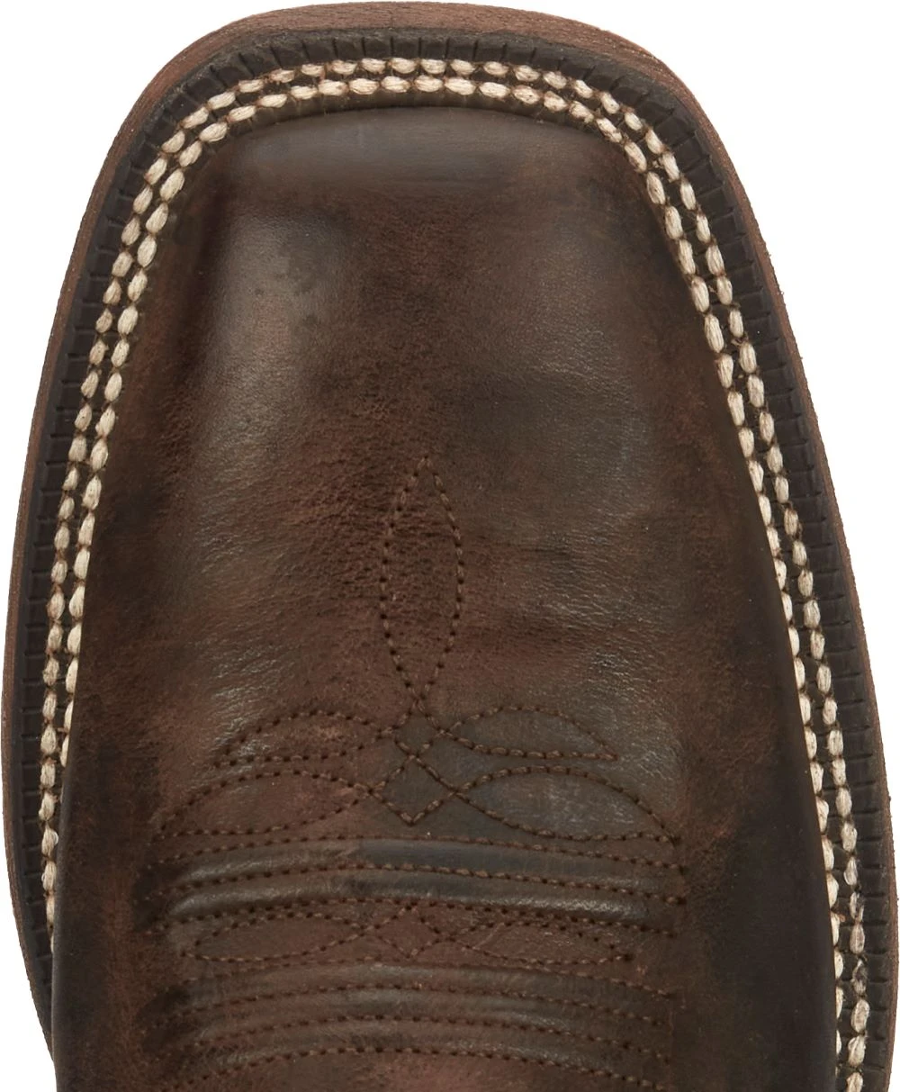 'Nocona' Men's 11" Henry Western Square Toe - Antiqued Brown Cowhide / Vintage Stone 4 'Nocona' Men's 11" Henry Western Square Toe - Antiqued Brown Cowhide / Vintage Stone - Image 2