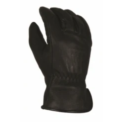 'Bear Knuckles' Double Wedgeâ„¢ Fleece-Lined Water Resistant Cowhide Driver Glove - Black