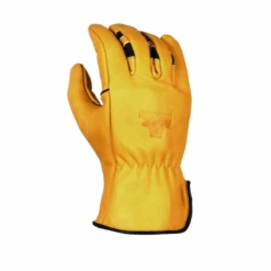 'Bear Knuckles' Double Wedgeâ„¢ Heavy Duty Cowhide Driver Glove - Yellow
